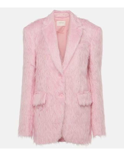 Sportmax Cicala Alpaca-blend Blazer - Pink