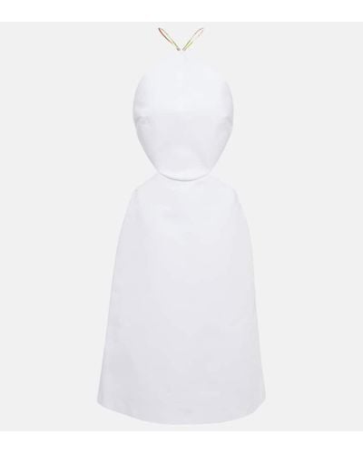 Emilio Pucci Minikleid aus einem Baumwollgemisch - Weiß