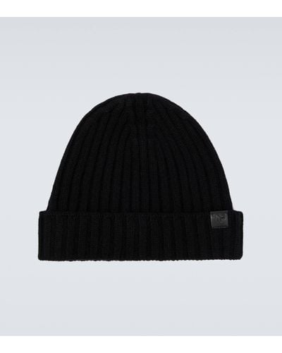 Tom Ford Ribbed-knit Cashmere Beanie - Black