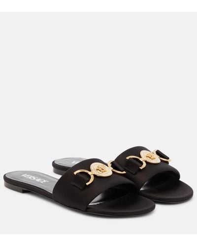 Versace Mules Medusa Biggie - Noir