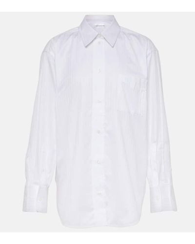 Victoria Beckham Camicia in popeline di cotone - Bianco