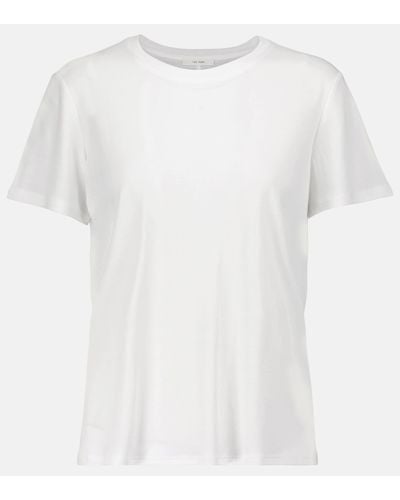 The Row T-shirt En Jersey De Coton Wesler - Blanc