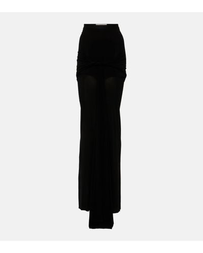 Rick Owens High-rise Maxi Skirt - Black