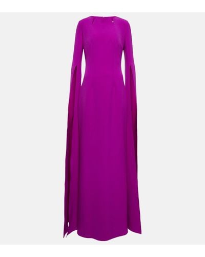 Safiyaa Crepe Gown - Purple