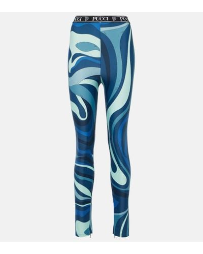Emilio Pucci Printed leggings - Blue