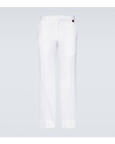 Gucci Pantalon en coton - Blanc