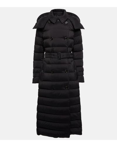 Burberry Belted Down Coat - Black