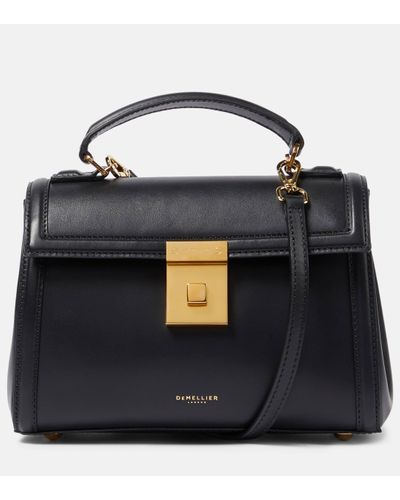 DeMellier London Paris Leather Shoulder Bag - Black