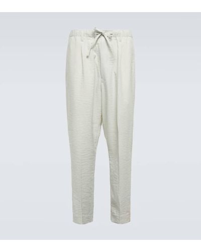 Y-3 Pantaloni regular Sports Uniform - Bianco