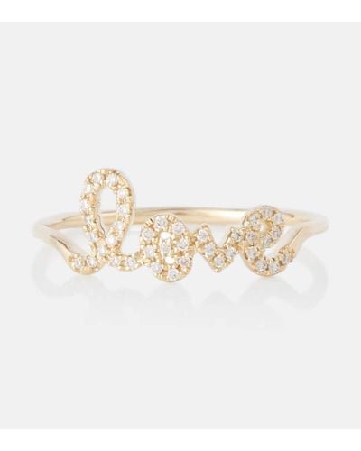 Sydney Evan 14kt Gold Ring With Diamonds - Natural