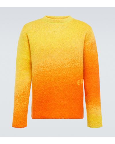 ERL Pullover aus einem Mohairgemisch - Orange