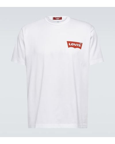 Junya Watanabe Levi's x camiseta de algodon estampada - Blanco