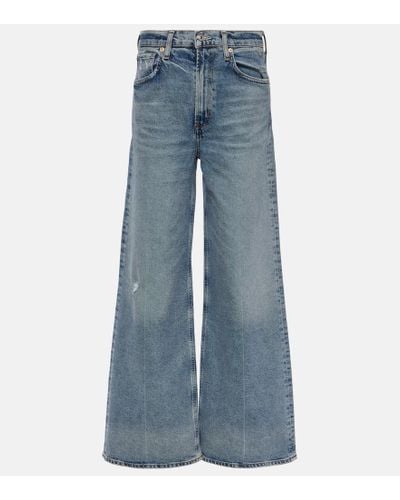 Citizens of Humanity High-Rise Wide-Leg Jeans Paloma - Blau