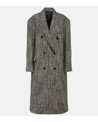 Isabel Marant Lojimiko Oversized Wool-blend Coat - Grey