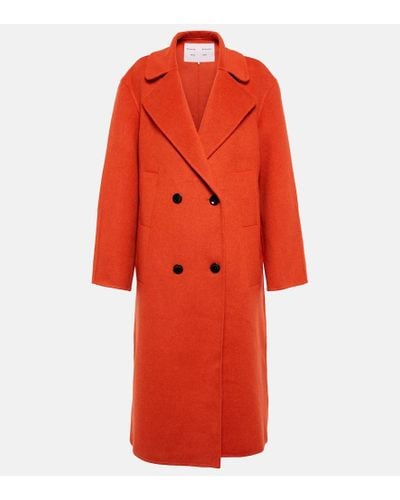 Proenza Schouler White Label abrigo en mezcla lana - Rojo
