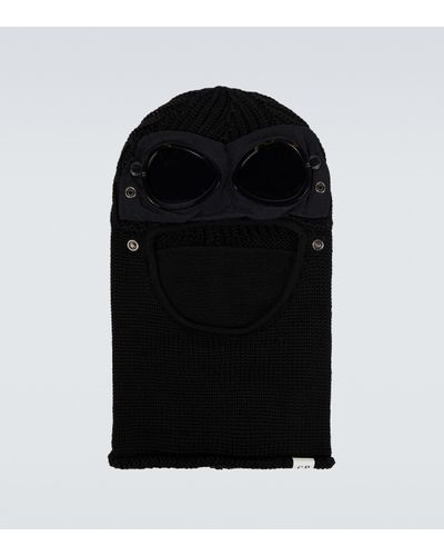 C.P. Company Goggle Wool Ski Mask - Black