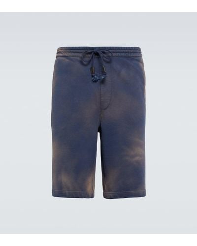 Loewe Shorts en jersey de algodon - Azul