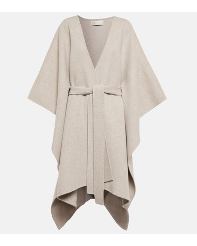 The Row Toba Wool And Cashmere Coat - Natural