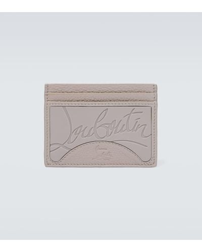 Christian Louboutin Kios Embossed Leather Cardholder - White