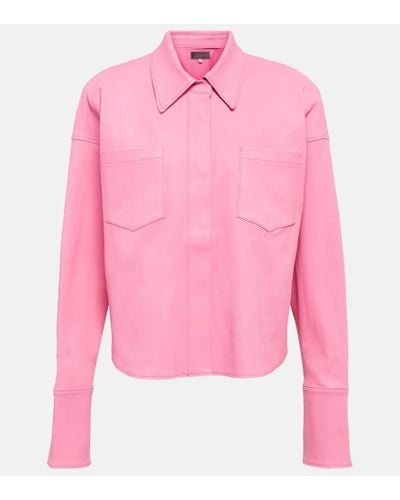 Stouls Josh Leather Jacket - Pink