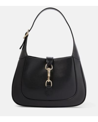 Gucci Jackie Small Leather Shoulder Bag - Black