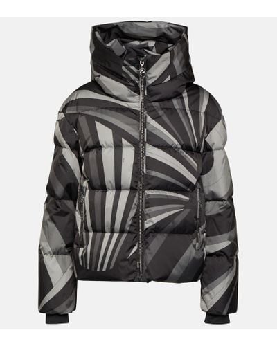 Emilio Pucci X Fusalp chaqueta de esqui cropped - Negro
