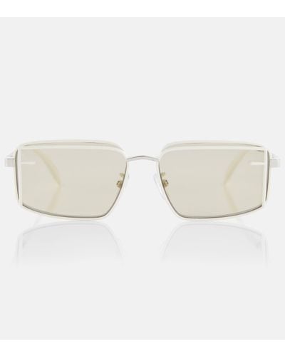 Fendi First Sight Rectangular Sunglasses - Natural