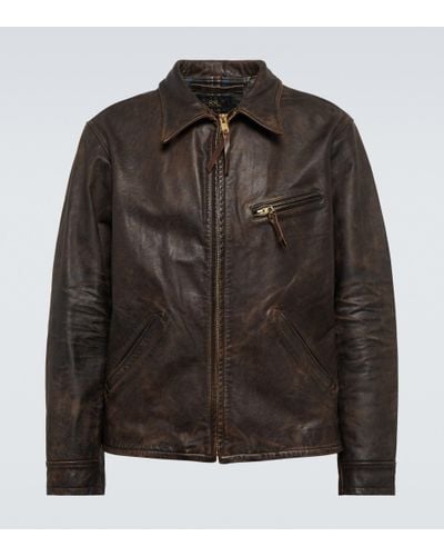 RRL Leather Jacket - Black