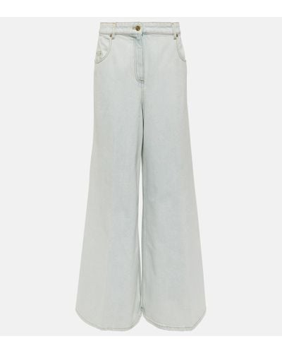 Nina Ricci High-rise Flared Jeans - White