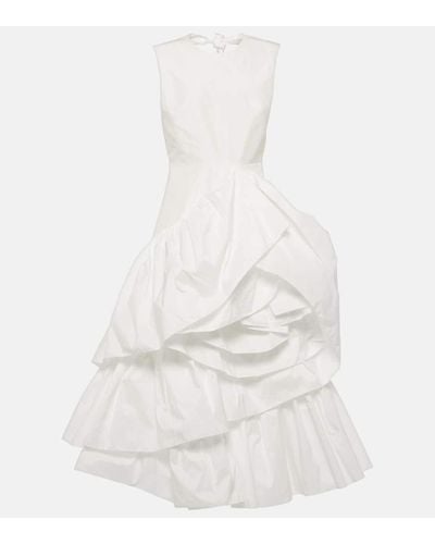 ROKSANDA Bridal Radica Taffeta Midi Dress - White