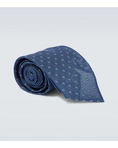 Brioni Krawatte aus Seide - Blau