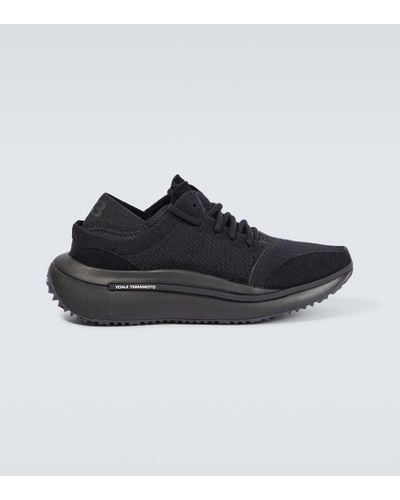 Y-3 Qisan Knit Sneakers - Black