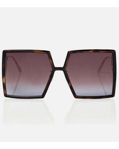 Dior 30montaigne Su Oversized Sunglasses - Brown