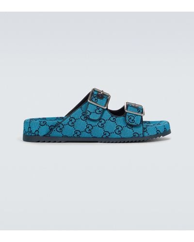 Gucci GG Multicolour Sandal - Blue