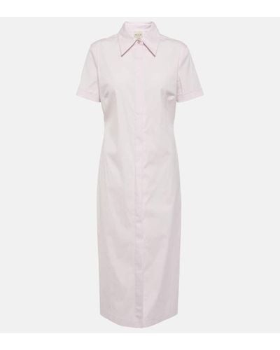 Tod's Cotton-blend Shirt Dress - White