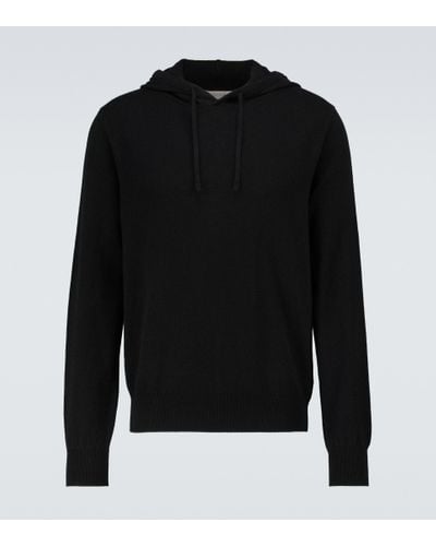 The Row Chris Cashmere Hooded Sweatshirt - Black