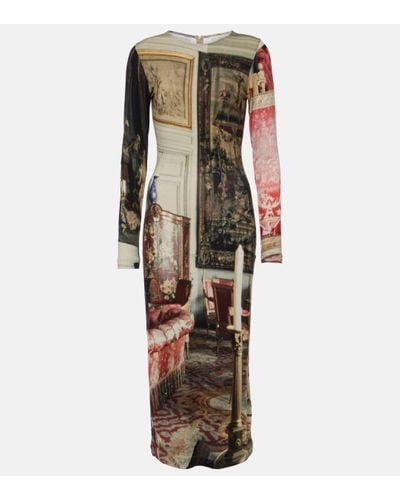 Vivienne Westwood Boulle Printed Midi Dress - Multicolour