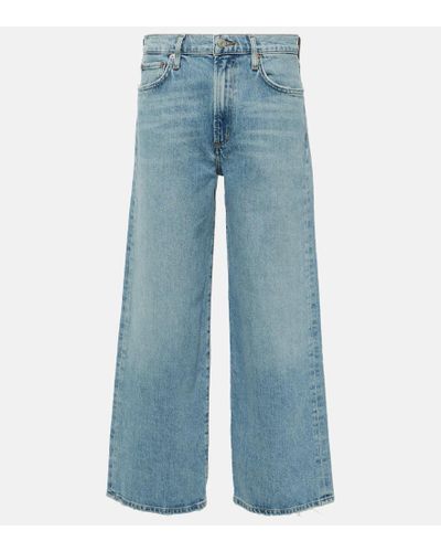 Agolde Jeans rectos Harper cropped - Azul