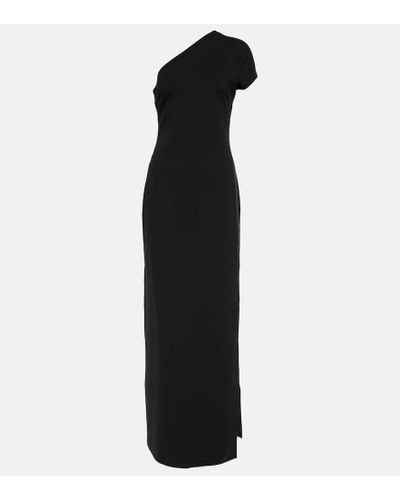 STAUD Adalynn One-shoulder Maxi Dress - Black