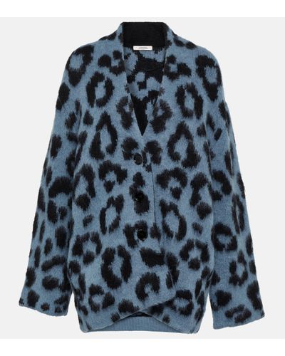 Dorothee Schumacher Jacquard Alpaca-blend Cardigan - Blue