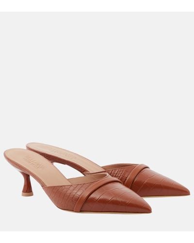 Malone Souliers Joella 45 Leather Mules - Brown