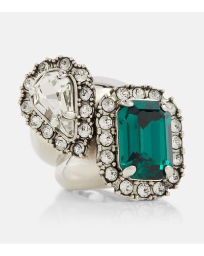 Saint Laurent You & Me Crystal-embellished Ring - Multicolor
