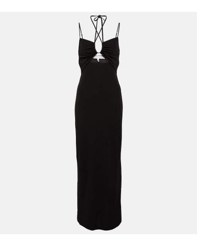 FRAME Cutout Maxi Dress - Black