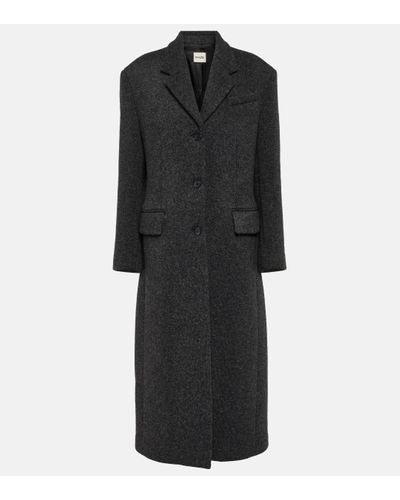Khaite Bontin Wool-blend Coat - Black