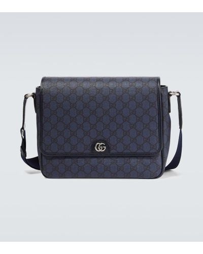 Gucci Gg Supreme Ophidia Cross-body Bag - Blue