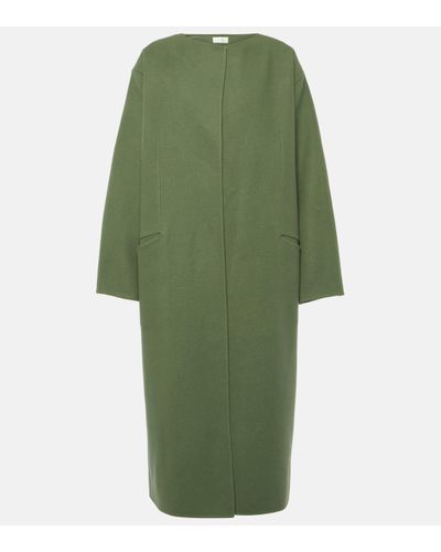 The Row Priske Cashmere Coat - Green