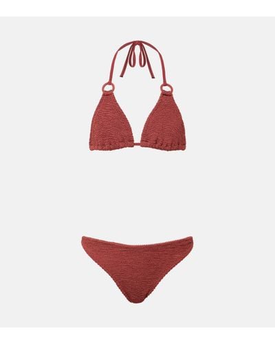 Hunza G Eva Halterneck Bikini - Red