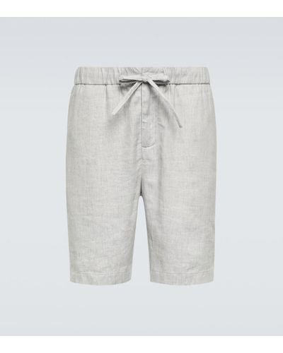 Frescobol Carioca Felipe Linen And Cotton Shorts - White