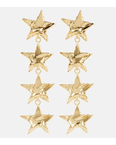 Oscar de la Renta Nico Star Drop Earrings - Metallic