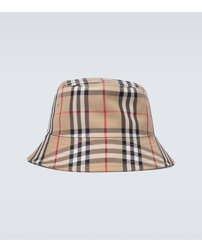 Burberry Vintage Check Bucket Hat - Natural